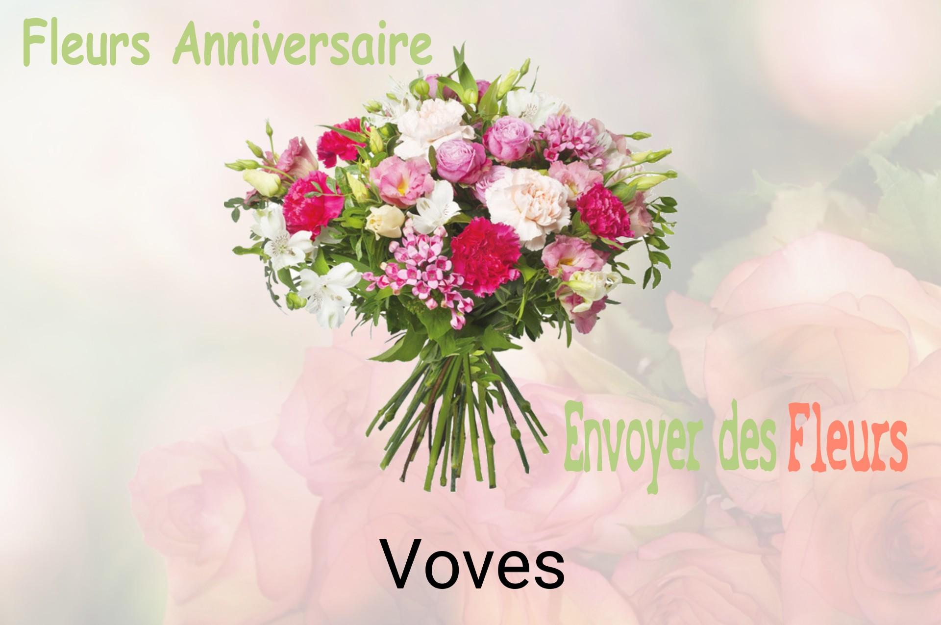 Bouquet de fleurs d’anniversaire livré à Voves